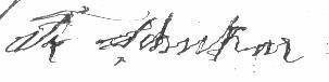 Fritz's signature