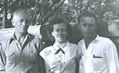 Albert Droste, daughter Florence her husband La Verne Kiest, 1952