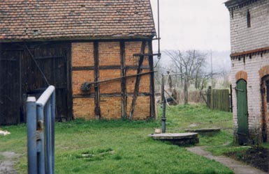 Timbered Building, Prussian Style, Well and Barnyard