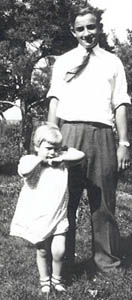 Lewis Scheffel and child