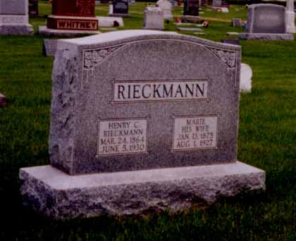 Henry and Marie Rieckmann